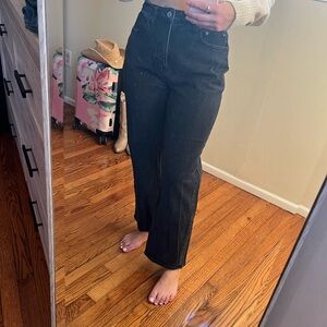 Abercrombie & Fitch Women's Black Straight Leg Jeans